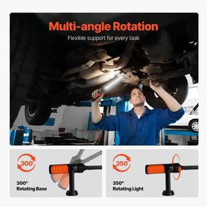 "Auto Repair Tool <b>Rechargeable</b> 1450LM <b>LED</b> <b>Work</b> <b>Light</b> Bar Portable Magnetic 4400mAh Cordless" - Product Image 5