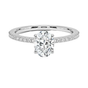 Elegant White Silver <b>Crystal</b> <b>Ring</b> Stunning Engagement Wedding Anniversary Jewelry for Women - Product Image 2