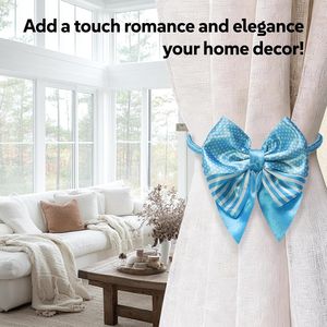 Fermacurtain Magnetici Eleganti e Robusti 2026 - Set da 2 con Corda a Fiocco - Accessori Eleganti per Bastoni e Binari per Tende - Product Image 2