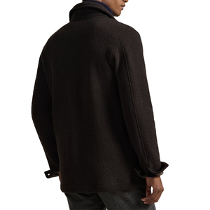 Premium Heavyweight Wool Blend Utility Shirt Jacket Men Heritage Overshirt OEM Custom Americana Workwear Outerwear Reinforced - Product Image 2