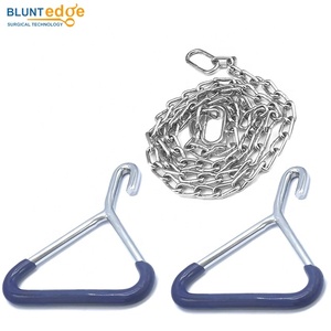 ห่วงโซ่ลูกวัวสแตนเลสมีมือจับห่วงโซ่ลูกวัวพลาสติกสำหรับคลอดคลอดบุตรพร้อมที่จับ OB สัตวแพทย์ - Product Image 3