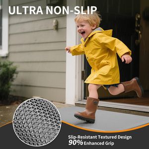 Tappetino Antiscivolo per Porta d'Ingresso 20 X 31, Resistente, con Drenaggio, Cattura Sporco, Tappeti in Gomma per Esterni per Ristoranti e Uso Commerciale - Product Image 3