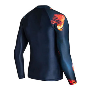 Latest Design Quick Dry <b>Men</b> Rash Guard <b>Compression</b> <b>Shirts</b> Comfortable Premium Quality Long Sleeve O-Neck Spandex/Polyester - Product Image 2