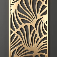 Panneau de séparation décoratif Art Déco pour mariage, découpé au laser CNC, en métal translucide sans cadre, pour jardin, balcon, terrasse EURO