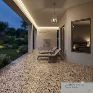 Dalle fine en granit Auris Tan imperméable, durable, pour comptoir au design contemporain - Product Image 4
