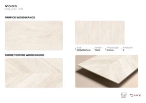 Azulejos de porcelana con acabado mate de la colección de madera de grado exportación, tamaño 600x1200, con aspecto de madera natural para interiores residenciales. - Product Image 5