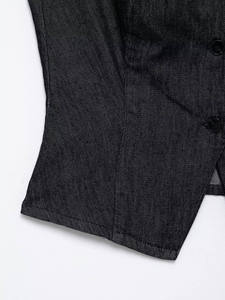 Nuevo Chaleco Vaquero de Mujer para Primavera, Cintura Ajustada, Cuello Redondo, Sin Mangas, Ecológico, Transpirable, Estilo Vintage - Product Image 4