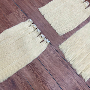 BEST SELLING!! Extensions de cheveux humains vietnamiens 100% naturels, couleur blonde, prix de gros, cheveux bruts, lisses, en trame. - Product Image 4