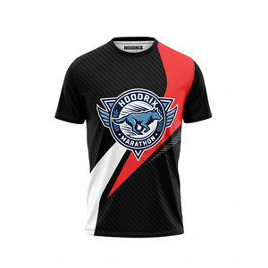 T-shirt de sport unisexe pour marathon, séchage rapide, tissu respirant, impression par sublimation personnalisée, tee-shirt athlétique pour le fitness - Product Image 1