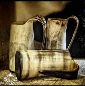 Jarras de Cuerno Estilo Vikingo de Primera Calidad para Fiestas Temáticas Medievales - Product Image 5