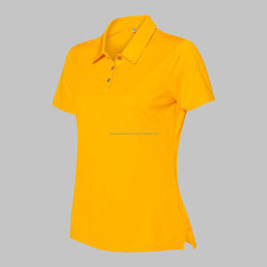 Piqué classique en polyester/coton personnalisé pour hommes chemise anti-rides séchage rapide respirant à manches courtes logo brodé solide - Product Image 2