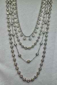 Collar de Cadena de Bolas de Moissanita, Plata de Ley 925, Chapado en Oro de 14K, Joyería Fina de Lujo para Mujer, Collar Elegante - Product Image 2