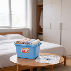 Commercial 6L Plastic <b>Storage</b> <b>Box</b> Bulk Handle Lid <b>Cosmetic</b> Ads Kit <b>Box</b> Organizer Supplier Office School B2B Wholesale - Product Image 1