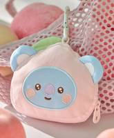 Porte-clés BT21 Peach Holic avec pochette visage, figurine, CD de musique K-Pop, en plastique et papier, en coréen, pour tous les âges, modèle KR BW-154, objet de collection