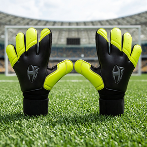 Gants de gardien de but de football respirants de qualité supérieure Conception OEM Gants de gardien de but en vrac de grande taille - Product Image 3