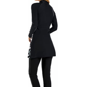 Maillot de bain musulman personnalisé pour femme, burkini modeste à couvrance intégrale, ensemble 2 pièces imprimé, séchage rapide, burkini islamique élégant - Product Image 2