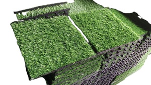 Dalles de terrasse en gazon artificiel 300x300x24mm, imperméables, carrées, pour extérieur/intérieur, maison et jardin, terrasse, cour arrière, décoration - Product Image 5