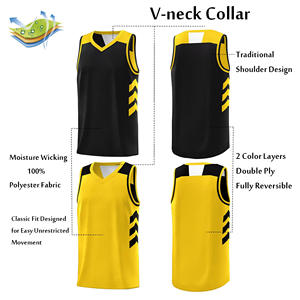 Maillot de basket-ball aux couleurs vives de l'équipe, conçu pour un ajustement optimal et un confort parfait, idéal pour les jours de match et les entraînements. - Product Image 2