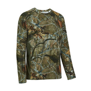 T-shirts de chasse respirants camouflage pour hommes, chemises de pêche à séchage rapide pour l'été, manches longues camouflage 100% polyester - Product Image 3