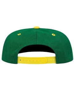 Casquette Snapback à visière plate verte et jaune personnalisée pour hommes et femmes, casquette de baseball en coton réglable, streetwear décontracté, qualité supérieure - Product Image 2