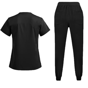 Ensembles de blouses médicales à manches courtes très demandés – Tenues d'infirmières souples et extensibles pour hôpitaux et chirurgie - Product Image 4