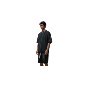 Premium 300 GSM Heavyweight Men's Oversized Short Sleeve O-Neck T-<b>Shirt</b> Solid Color Casual Style <b>100</b>% Cotton Jersey Knitted Fit - Product Image 2