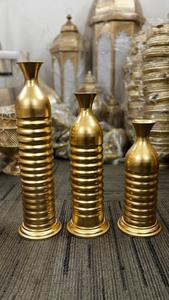 Juego de Jarrones de Metal Dorado Resistentes al Óxido, Jarrones Decorativos Modernos Hechos a Mano para Mesa, para Hogar y Bodas - Product Image 4