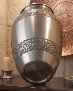 Urne funéraire en aluminium couleur gris antique pour cendres, urne de haute qualité pour cendres humaines, produit le plus vendu, très demandé - Product Image 3