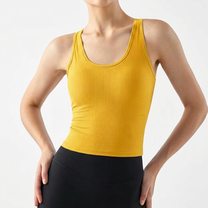 Débardeur Henley pour femme, boutonné devant, sans manches, en tricot, avec tissu léger et respirant pour un style décontracté au quotidien - Product Image 1