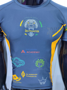 เสื้อรัดกล้ามเนื้อ MMA แบบสั่งทำพร้อมโลโก้พิมพ์ลายแบบ Sublimation ผู้ผลิต OEM - Product Image 2