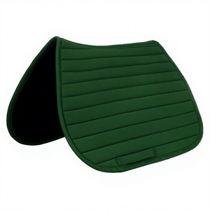 Tapis de selle d'équitation Western en laine bleu marine avec doublure polaire et rembourrage en polyester pour le dressage et le saut d'obstacles - Product Image 5