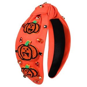 ที่คาดผมและที่รัดผม NOVA STAR CRAFT สำหรับผู้หญิง/ทุกเพศ ดีไซน์เก๋ประดับลูกปัดปักลายดอกไม้หลากสีสัน เหมาะสำหรับงานเทศกาล - Product Image 2