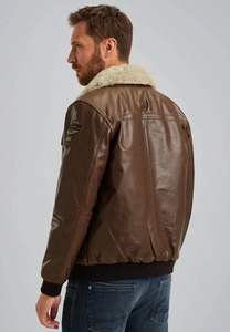 <b>Mens</b> Dark Brown Genuine <b>Leather</b> <b>Jacket</b> Premium Casual Biker Style <b>Jacket</b> - Product Image 2