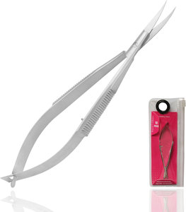 Ciseaux micro professionnels en acier inoxydable pour droitiers, haute précision, durables, pour la coupe des cuticules, emballage personnalisé - Product Image 6