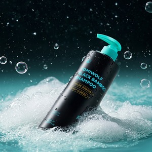 [TOMIWOLF] Champú para el Cuidado del Cabello de Salón K-Beauty, Limpieza del Cuero Cabelludo Graso, 1035 ml, Gran Capacidad, Champú de Bambú Negro - Product Image 1