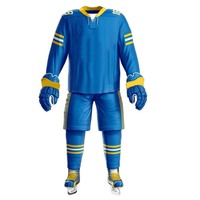 Tenues de hockey sur glace 100 % polyester de pointe, conçues pour la vitesse, le confort, la respirabilité et une autonomie de mouvement totale pendant le jeu
