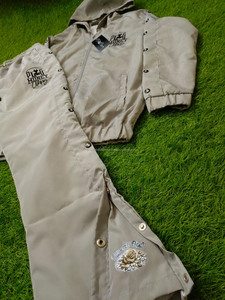 Chándal cortavientos para exteriores con cremallera de tela de alta calidad para hombre, chándal de nailon personalizado al por mayor, 2024 - Product Image 2