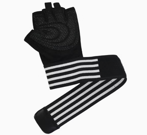 Gants de musculation Hardihood International personnalisés avec logo, respirants, demi-doigts, en polyester, pour entraînement en salle de sport unisexe - Product Image 1