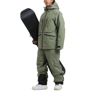 Nouvelle arrivée Combinaison de ski unisexe à logo personnalisé, isolation en polaire écologique, imperméable, jupe de ski amovible, fermeture éclair, anti-UV - Product Image 1