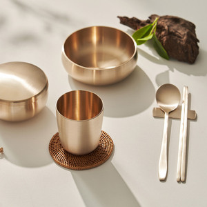 NOBBAN Tazza d'Acqua YUGI in Bronzo Coreano Tradizionale Fatta a Mano - Product Image 3