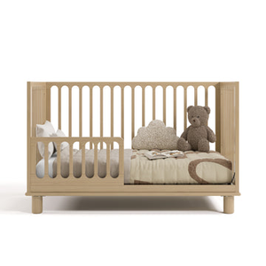 Nouvelle conception de lit bébé minimaliste de style scandinave, gain de place, fonction de barrière latérale rabattable 2102428 - Product Image 3