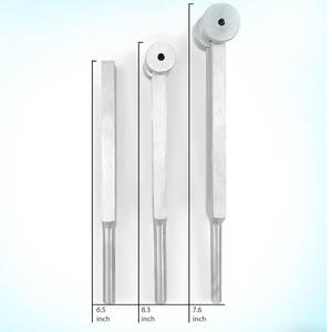 Juego de Diapasones de Aluminio para Diagnóstico Sensorial – C128, C256 y C512 Instrumentos de Prueba Médica de Frecuencia Precisa, 3 Piezas - Product Image 3