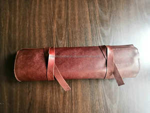 Estuche Portátil Multifuncional de Cuero Genuino Premium a Prueba de Olores para Cuchillos de Chef, Caja de Almacenamiento Profesional para Cuchillos Culinarios - Product Image 5