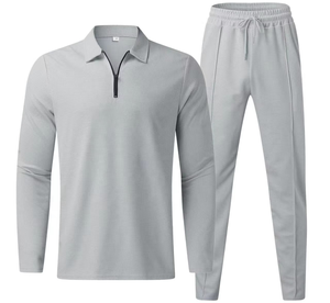 Conjunto Deportivo Transpirable de Tela Nueva al Mejor Precio al por Mayor, Traje Deportivo para Hombre, Camiseta Polo y Pantalones, Conjunto para Entrenamiento y Jogging - Product Image 5