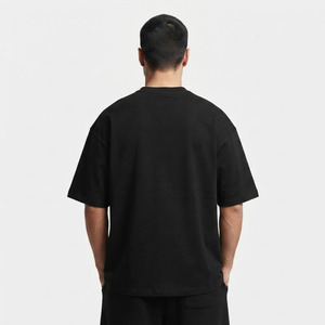 T-shirt décontracté pour homme, coupe ample, col rond, manches courtes, tissu épais, 240 GSM, t-shirt de haute qualité - Product Image 2