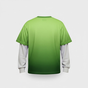 Camiseta de manga larga holgada para hombre, 280g, nueva, con efecto desgastado, estilo hip hop americano, diseño moderno con letras. - Product Image 2