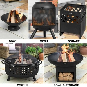 Contemporary Metal Fire Pit for Stylish Backyard Relaxation - Product Image 4