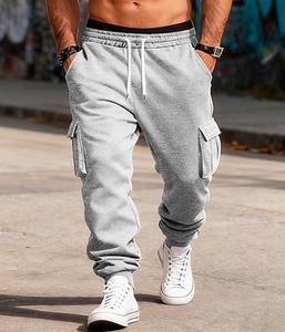 High Quality Elastic and Drawstring Closer Lightweight Classic Fits Straight <b>Trouser</b> Pants for <b>Men</b> - Product Image 3