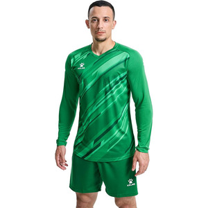 Men <b>Padded</b> Goalkeeper Soccer Jersey Shorts, Goalkeeper Kit, Youth Goalie Apparel Shirt and Pants with Socks - Product Image 1