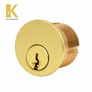 Cerradura de Cilindro de Embutir de 28 mm con Llave KW, Latón Pulido, Latón Sólido, KA KD Opcional - Product Image 6